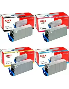 Pack de cartouches 4 couleurs (cyan, magenta, noir, jaune) Oki YP41 0