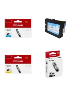 Pack de cartouches 4 couleurs (cyan, magenta, noir, jaune) Canon CA-C 0