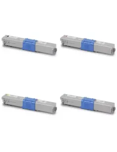 Pack de cartouches 4 couleurs (cyan, magenta, noir, jaune) Oki YP46 0