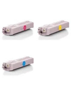 Pack de cartouches 3 couleurs (cyan, magenta, jaune) Oki YP46 0