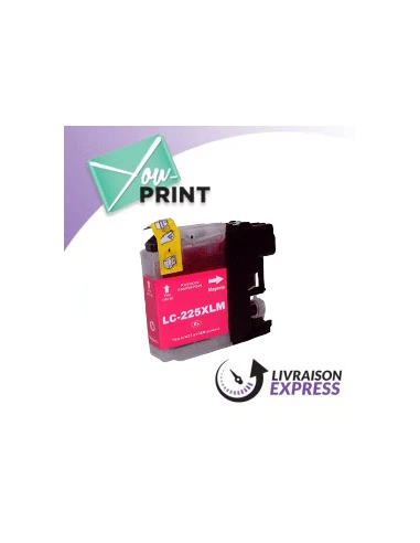 Cartouche d'encre magenta BROTHER LC225XLM compatible