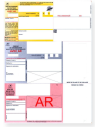 Imprimés Recommandée La Poste AVEC AR Nationaux A4 sans code-barre (3459)  x1000