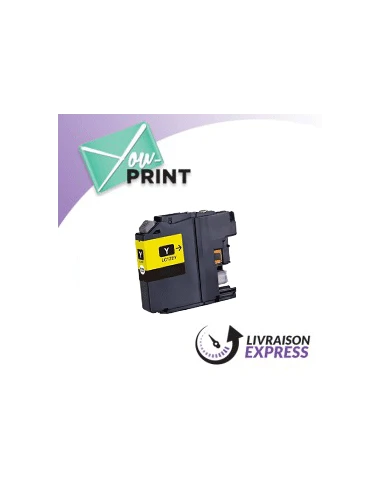 Cartouche d'encre jaune BROTHER LC12EY compatible 