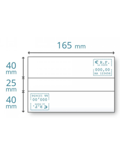 Etiquette MAA double 165x40 (+25) x1000 (5223)