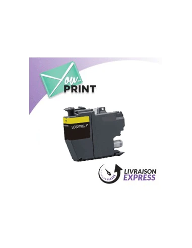 Cartouche d'encre jaune BROTHER LC3219XLY compatible 