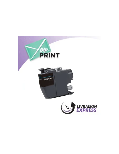 Cartouche d'encre cyan BROTHER LC3217C compatible