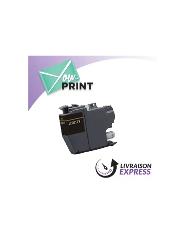 Cartouche d'encre jaune BROTHER LC3217Y compatible