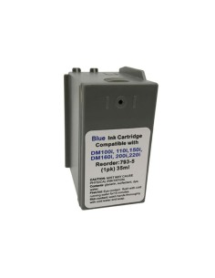 Pitney Bowes 793-5SB Cartouche Encre Bleue Compatible PRO (timbre MH/CT)
