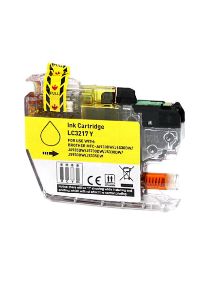 Brother LC3217 Cartouche Inkjet Yellow Compatible PRO
