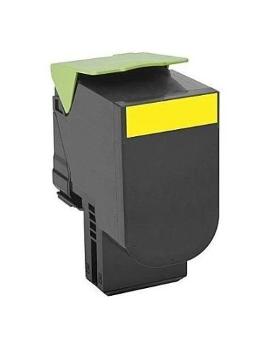Toner LEXMARK 80C2SYE générique 